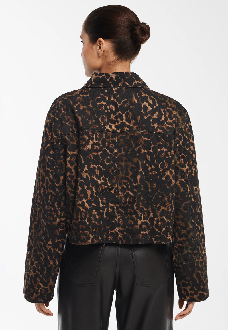 Daria Jeansjacke | Leopard