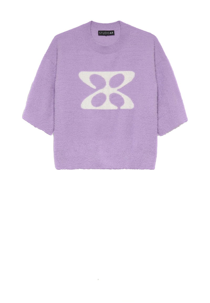 Isidre Fluffy Pullover | Iris Purple