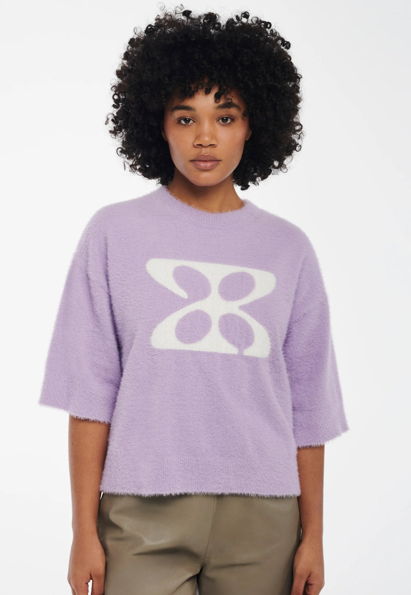 Isidre Fluffy Pullover | Iris Purple