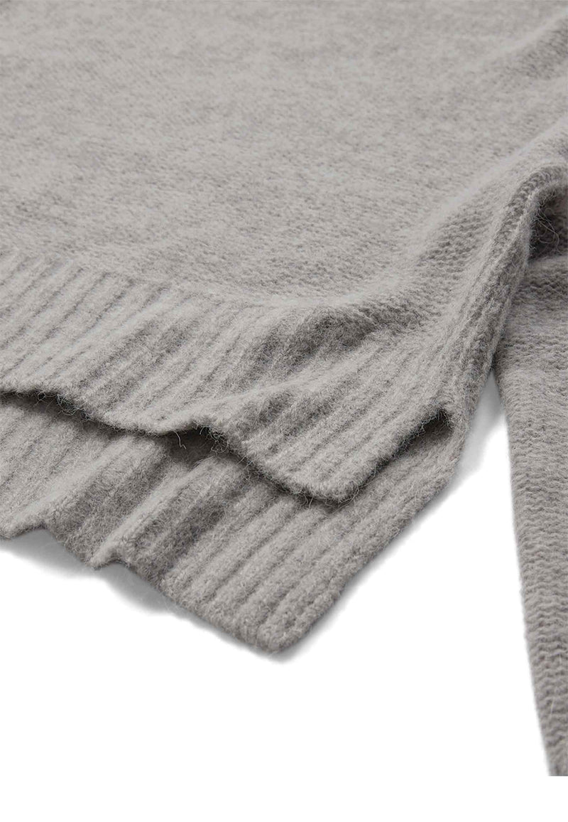 Margrethe Slit Pullover | Smoke