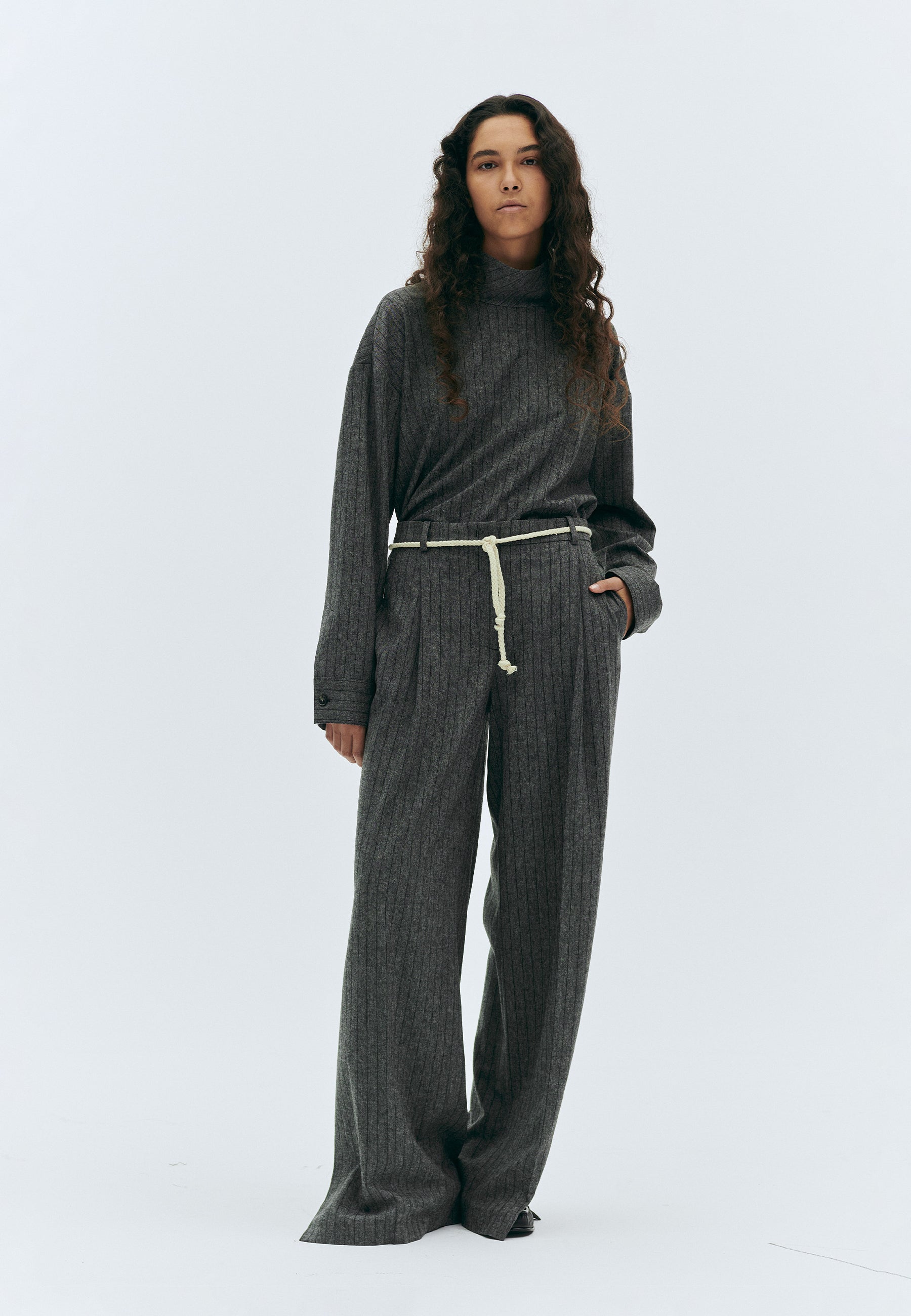 Tilda Hose | Grey Black Stripes