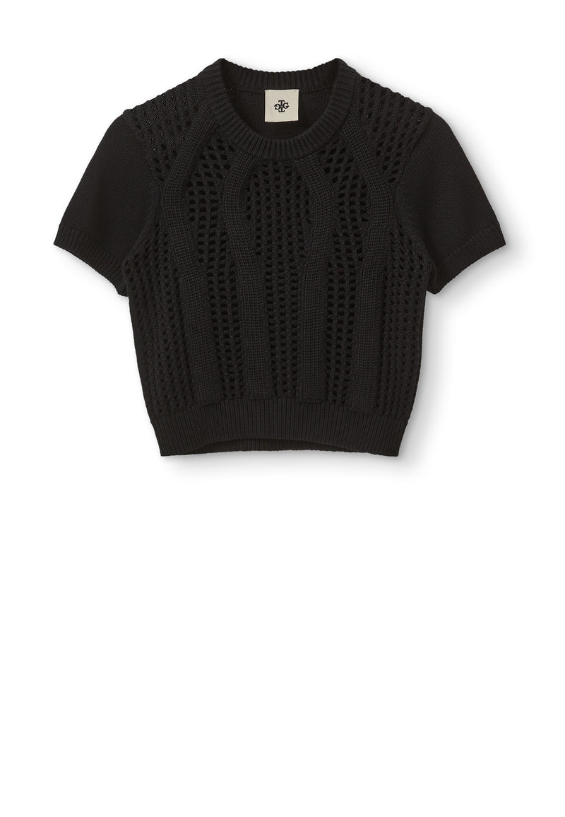 Tomorrow Knit T-Shirt | Black