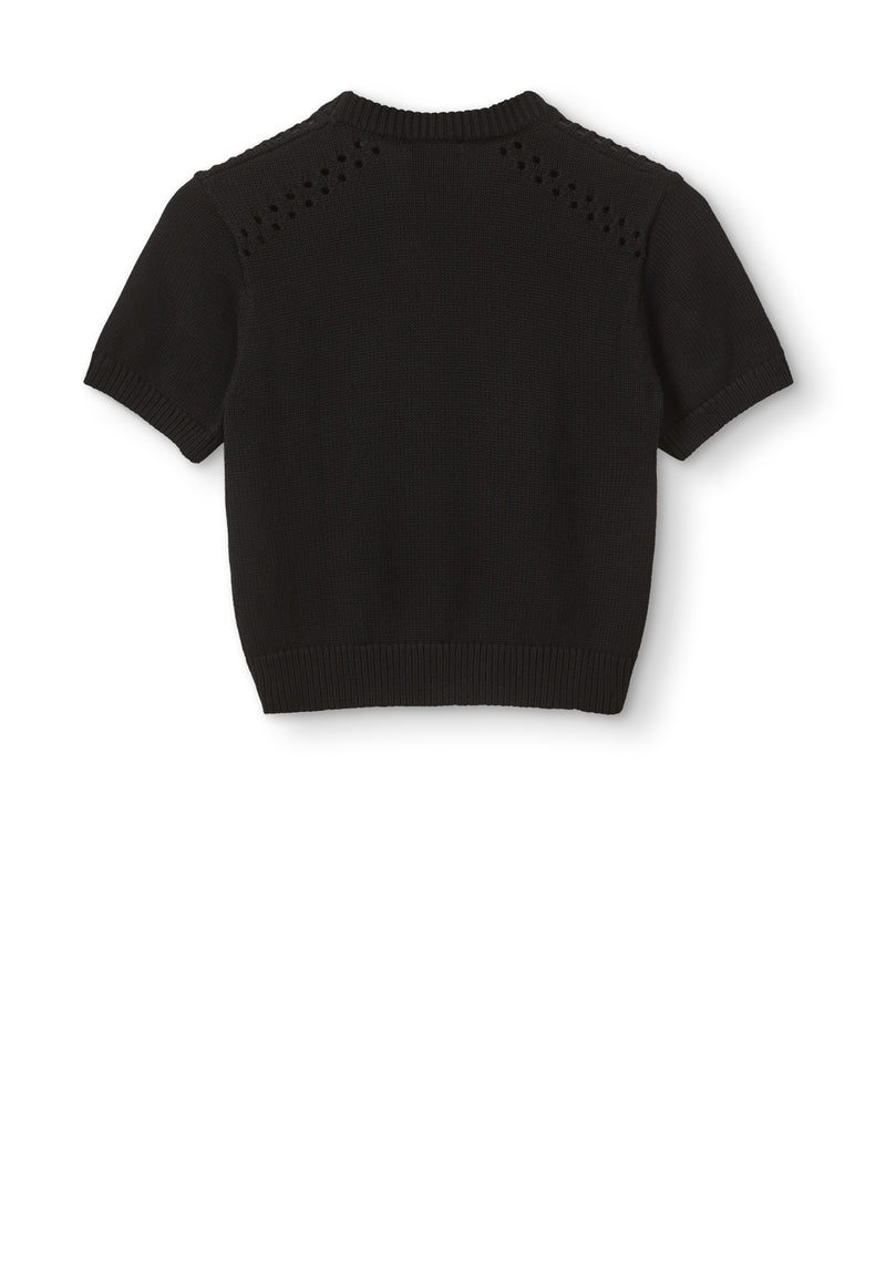 Tomorrow Knit T-Shirt | Black