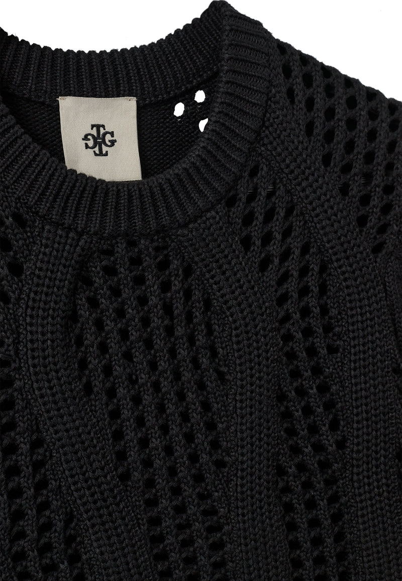 Tomorrow Knit T-Shirt | Black