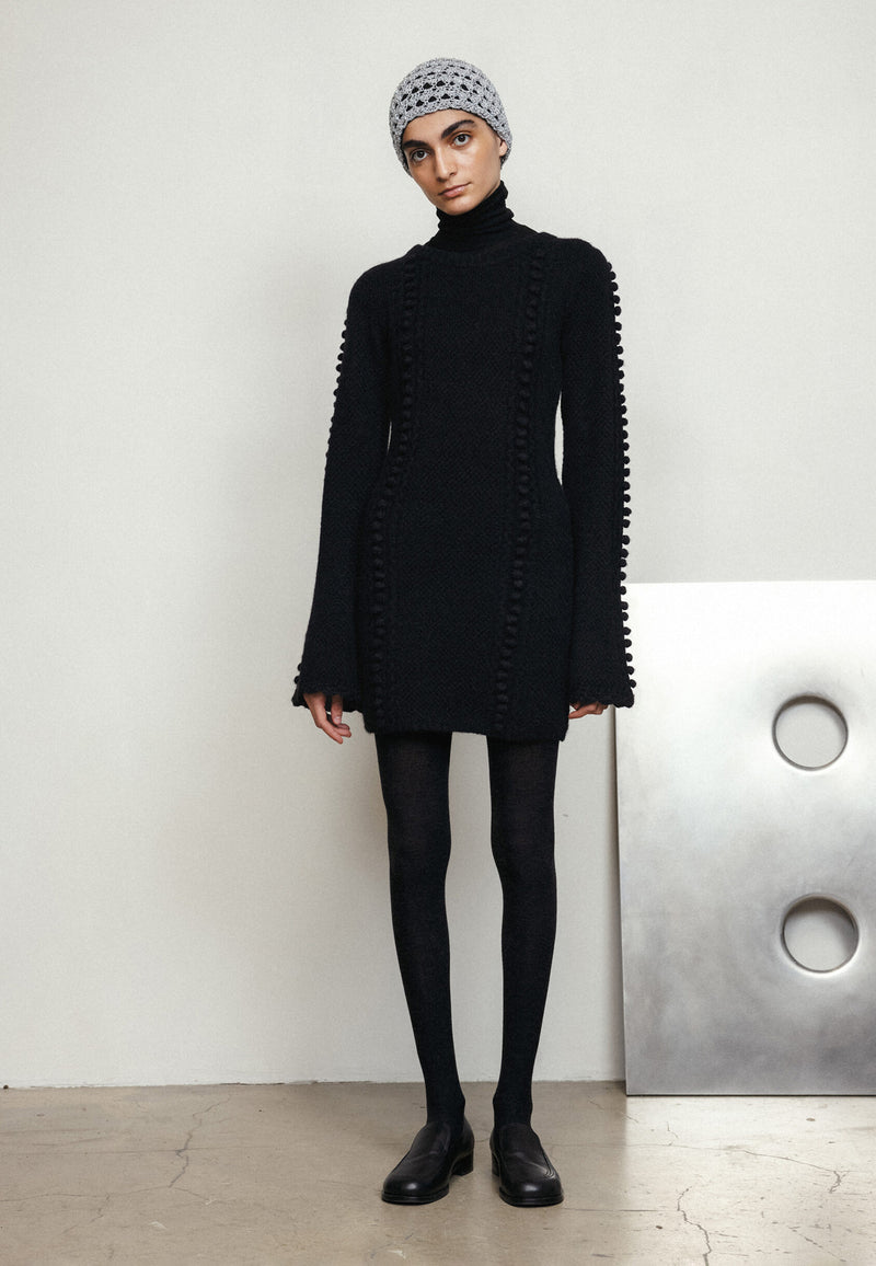 Verbier Dot Mini Dress | Black