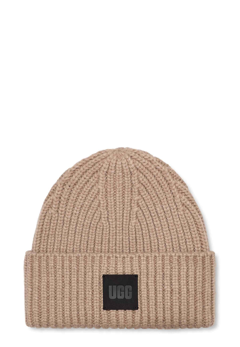 Chunky Rib Beanie | Light Grey