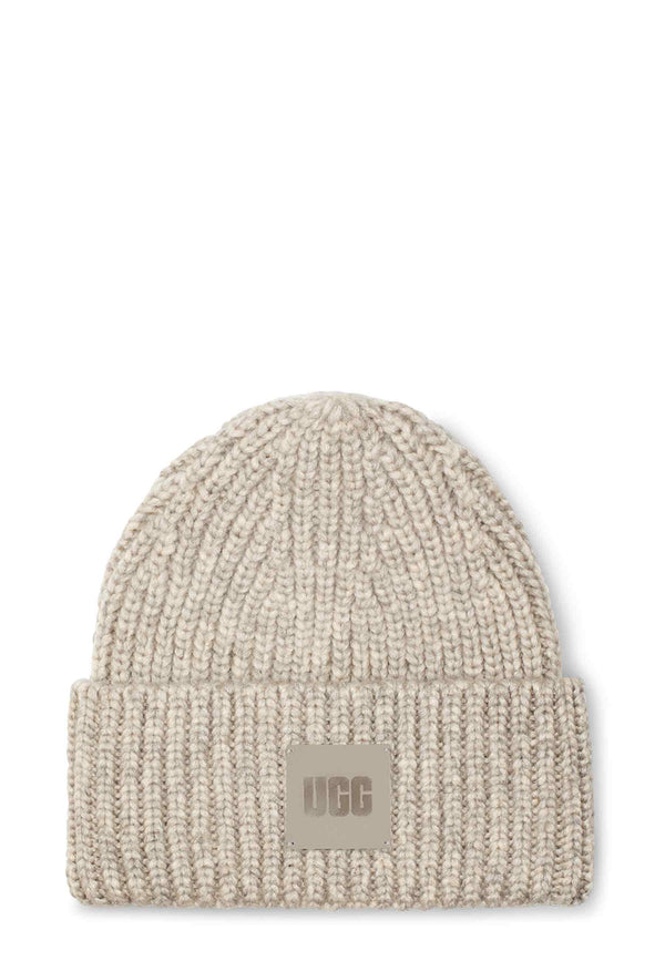 Chunky Rib Beanie | Putty