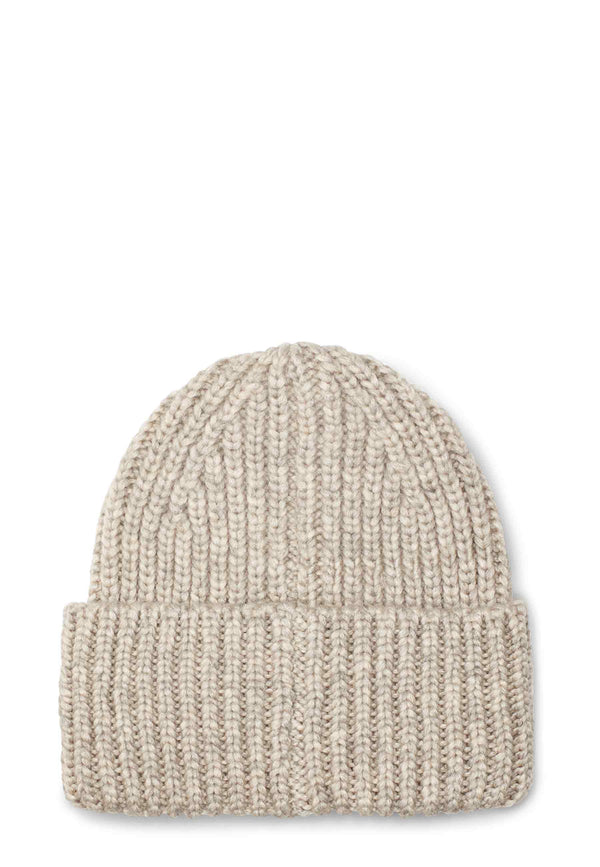 Chunky Rib Beanie | Putty