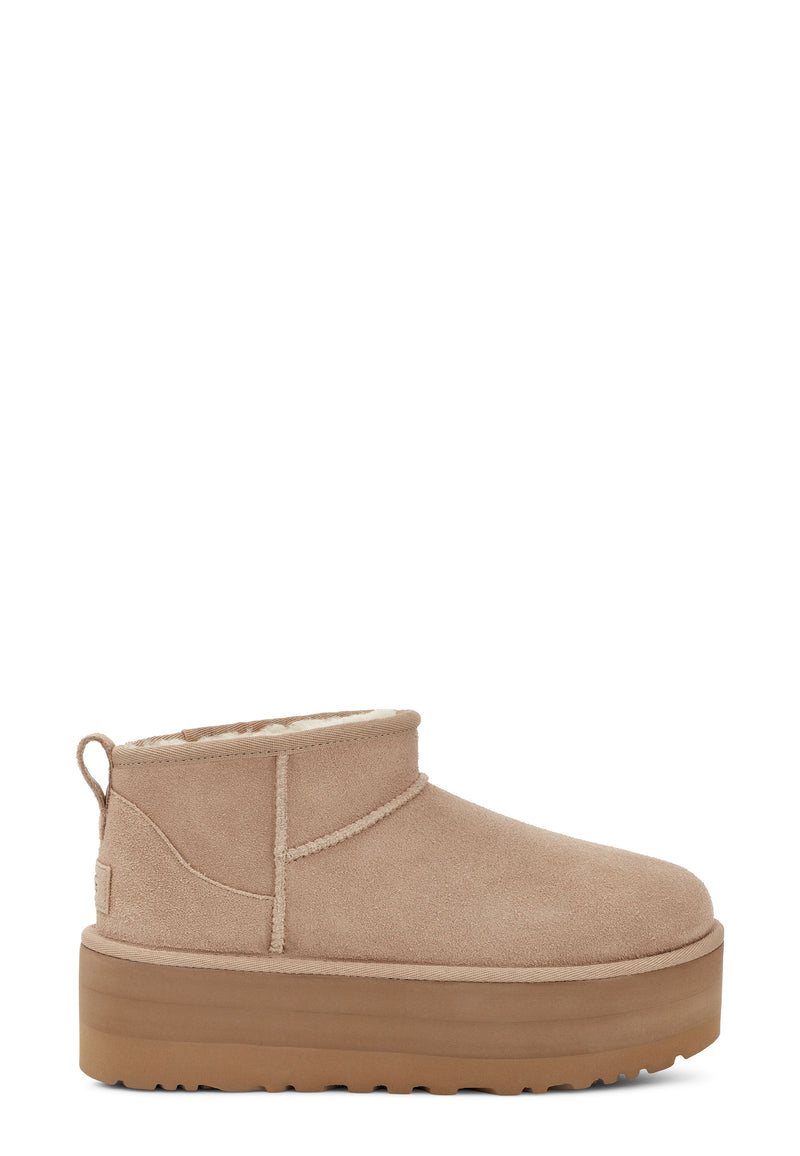 Classic Ultra Mini Platform Boot | Sand