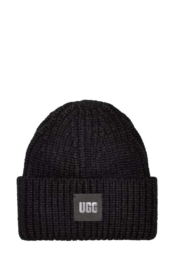 Chunky Rib Beanie | Black