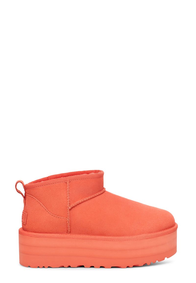 Classic Ultra Mini Platform Boot | Vibrant Coral