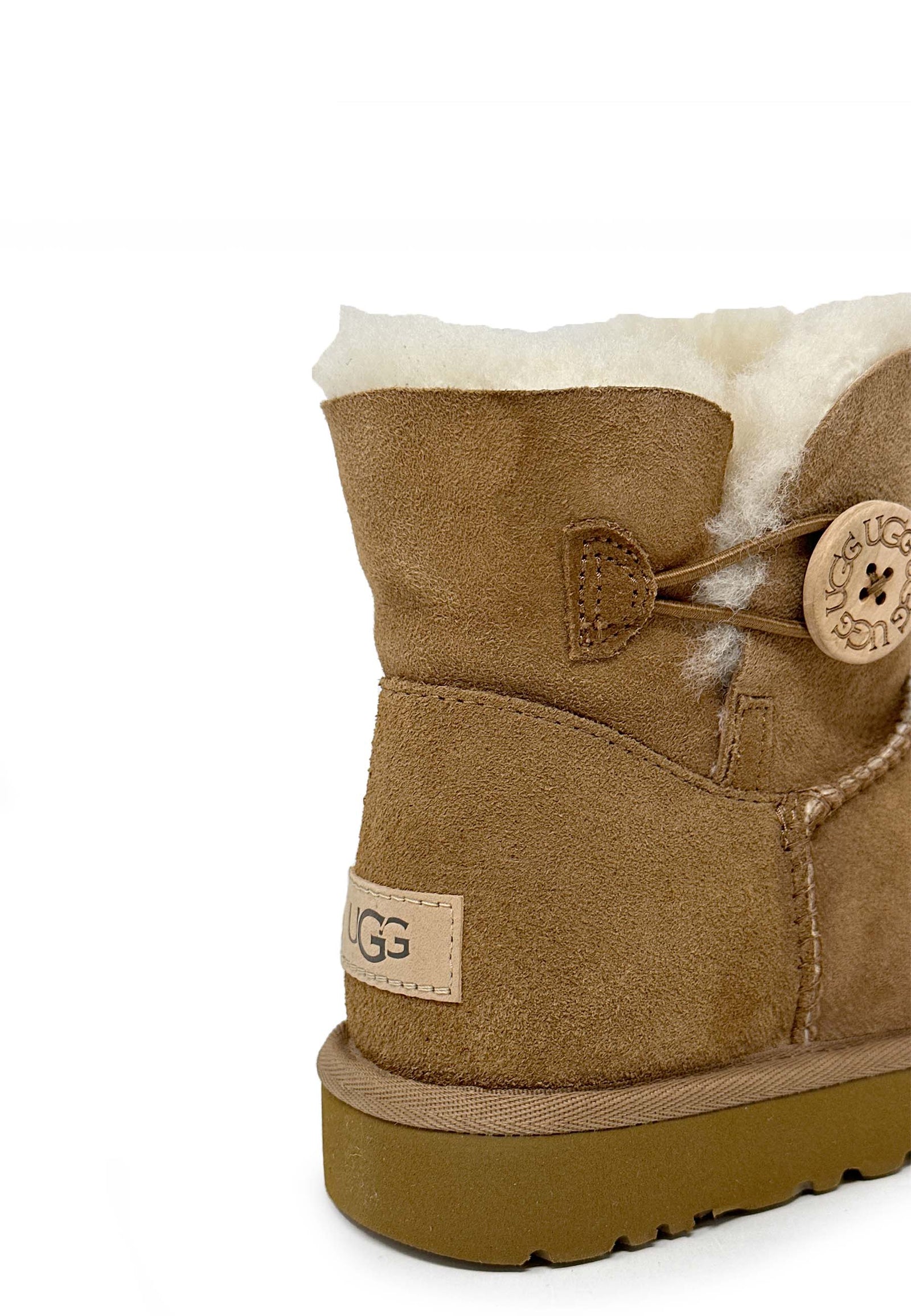 UGG Mini Bailey Button Ankle Boots - Chestnut deals