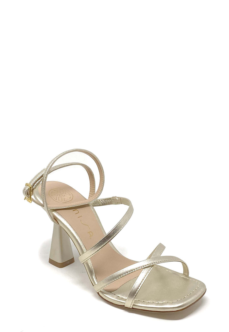 Sissi high heel sandal | Platino