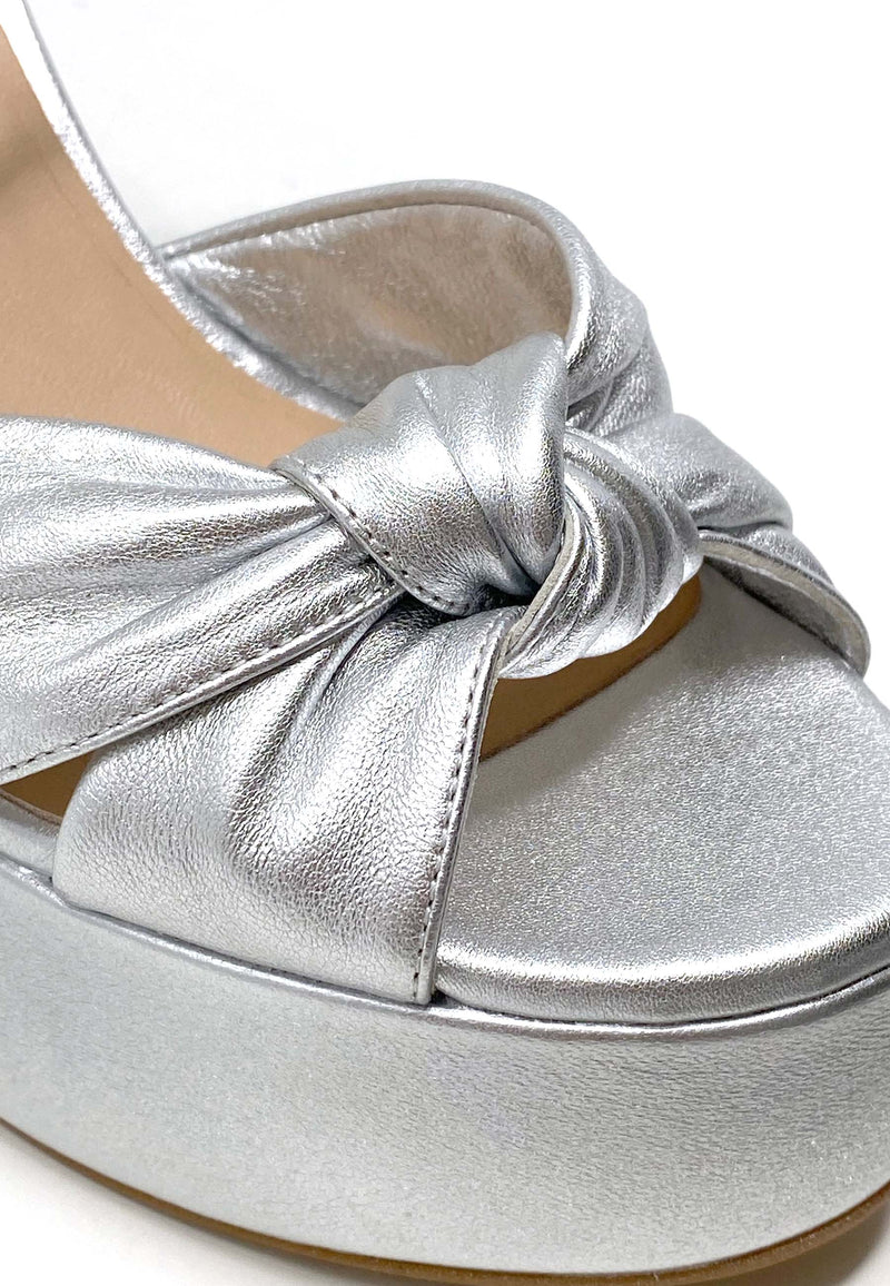 Venza high heel sandal | Silver