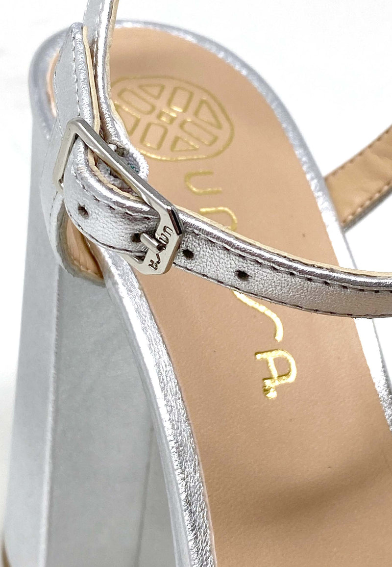 Venza high heel sandal | Silver