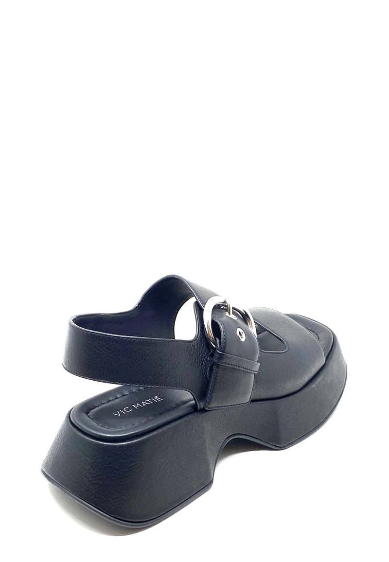 1E1500D Platform Sandale | Black