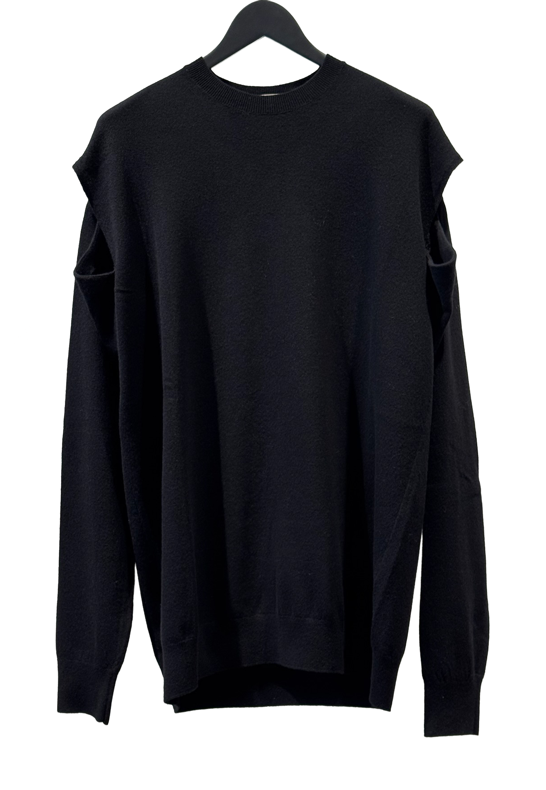 Asleeve Cut Out Pullover | Nero