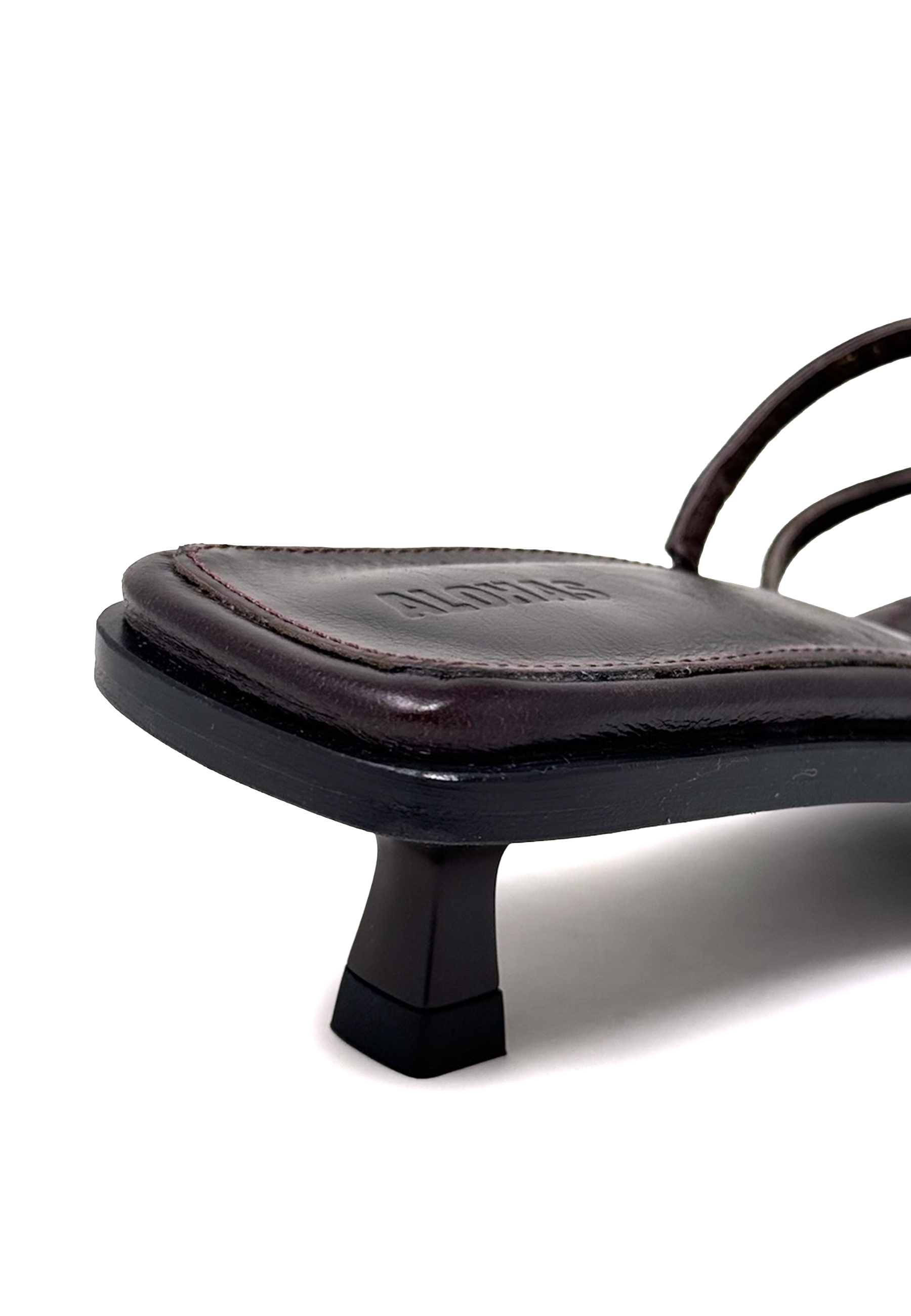 Liko Heel Pantolette | Dark Brown