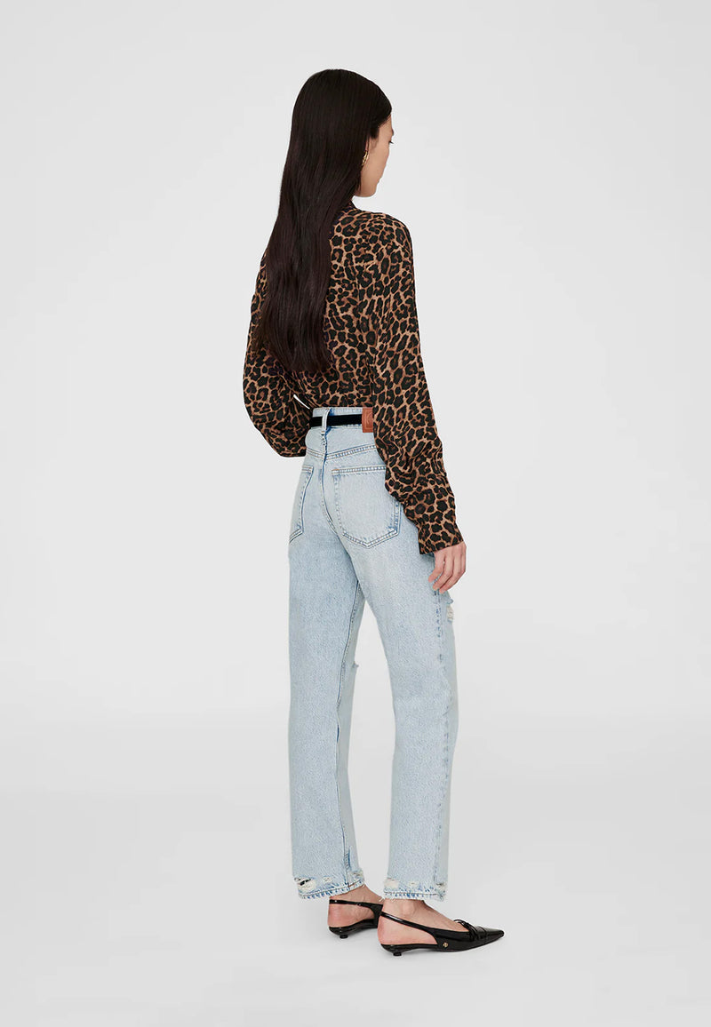 Bridget blouse | Black Brown Leopard