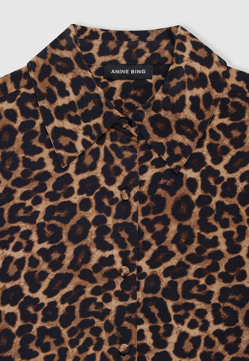 Bridget blouse | Black Brown Leopard