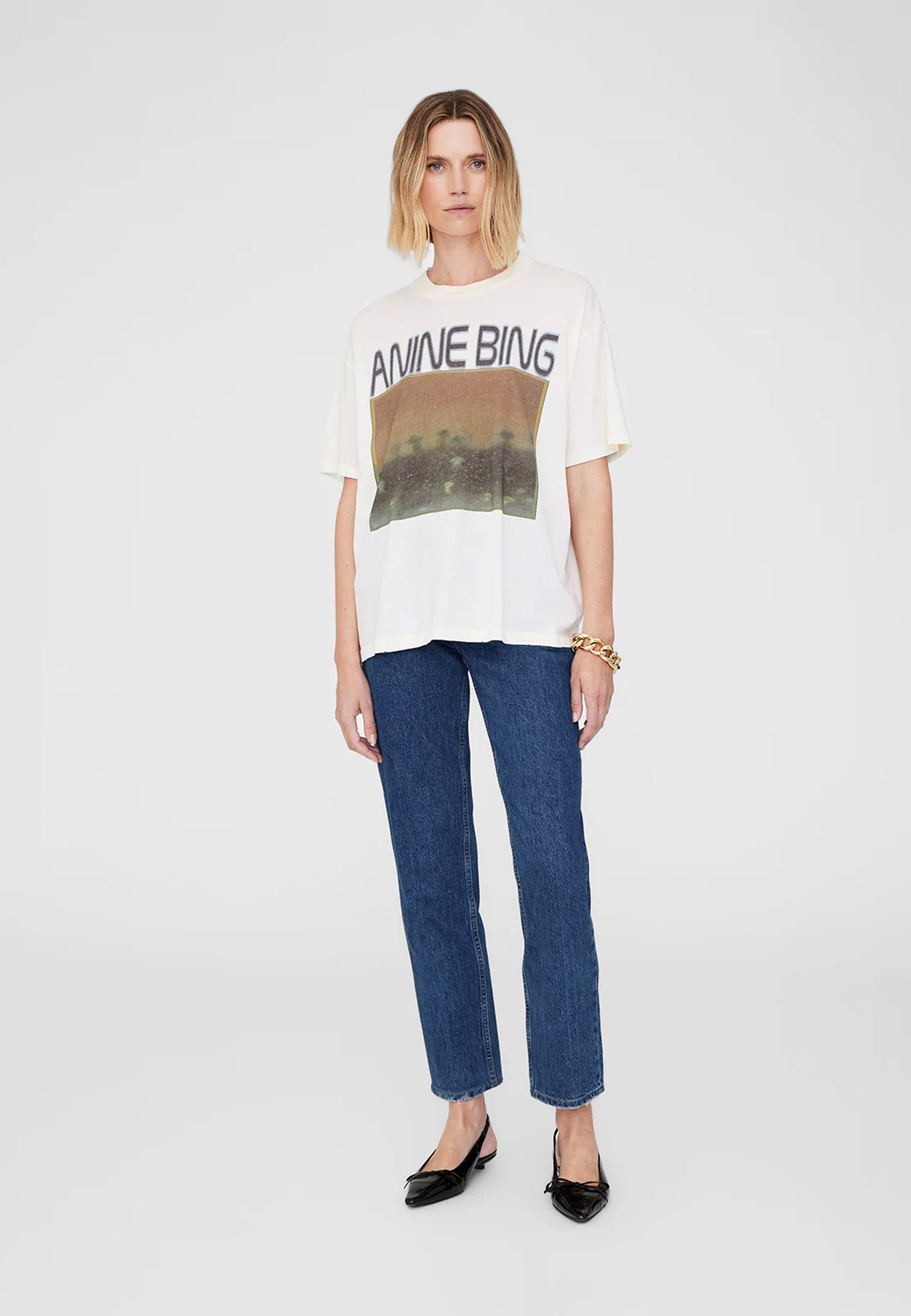Cade T-Shirt | Mushrooms Off White