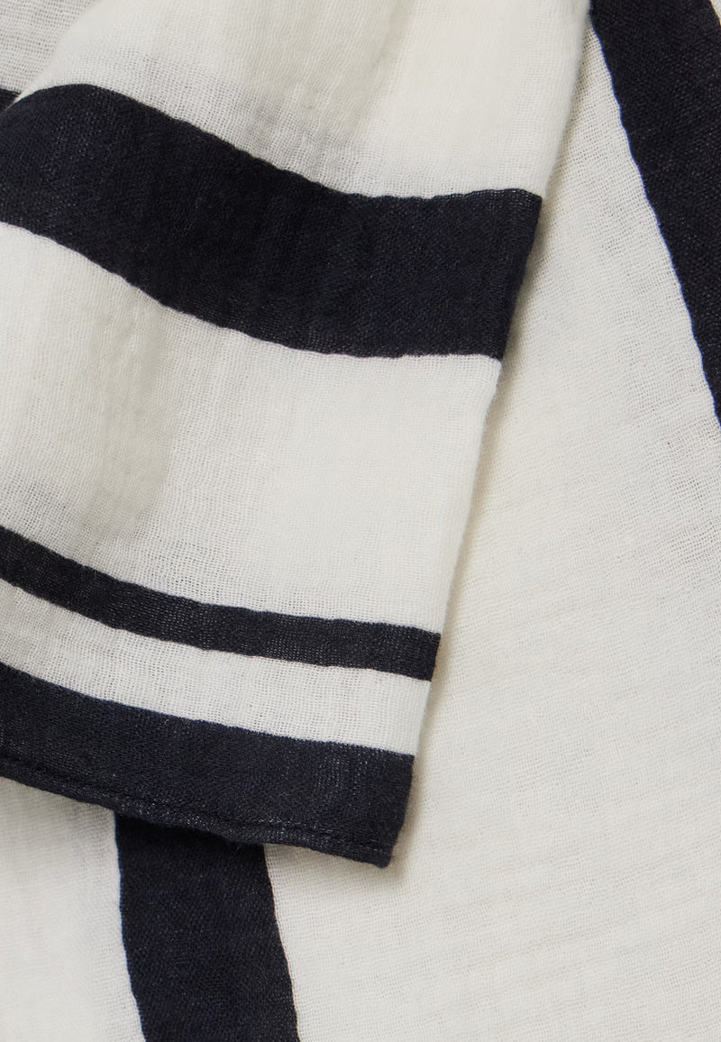 Eliza Sarong | Ivory and Black Monogram