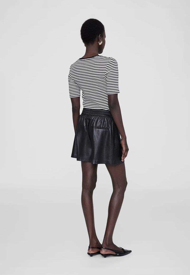 Came Shorts | Black Vegan Leather