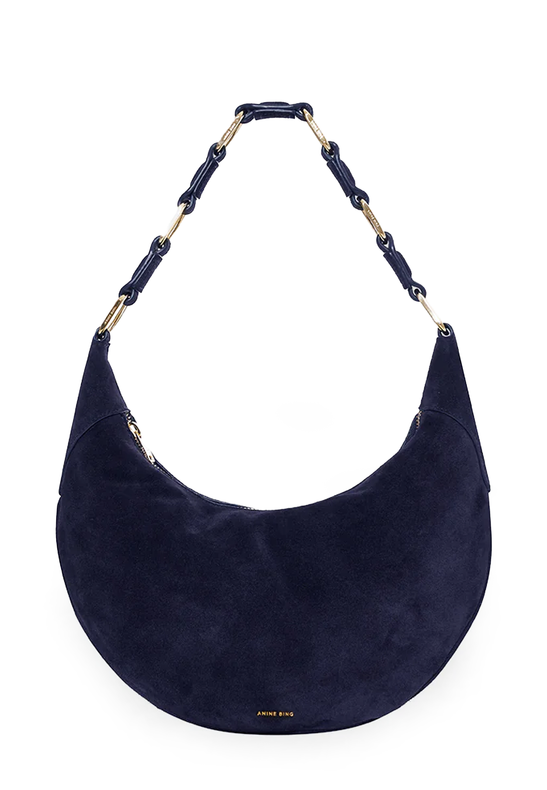 Kate Hobo Bag | Navy Suede