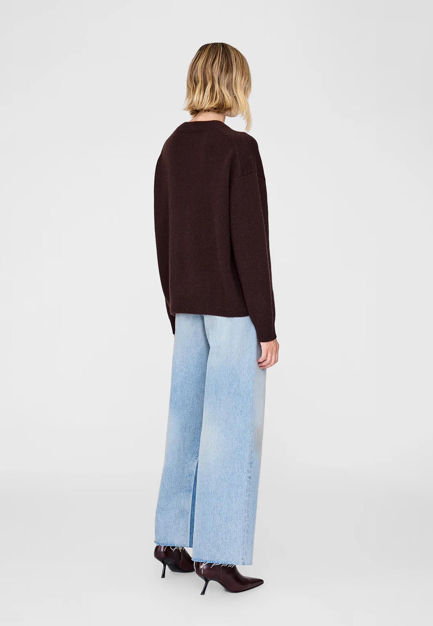 Lee Cashmere Sweater | Mørk Brun