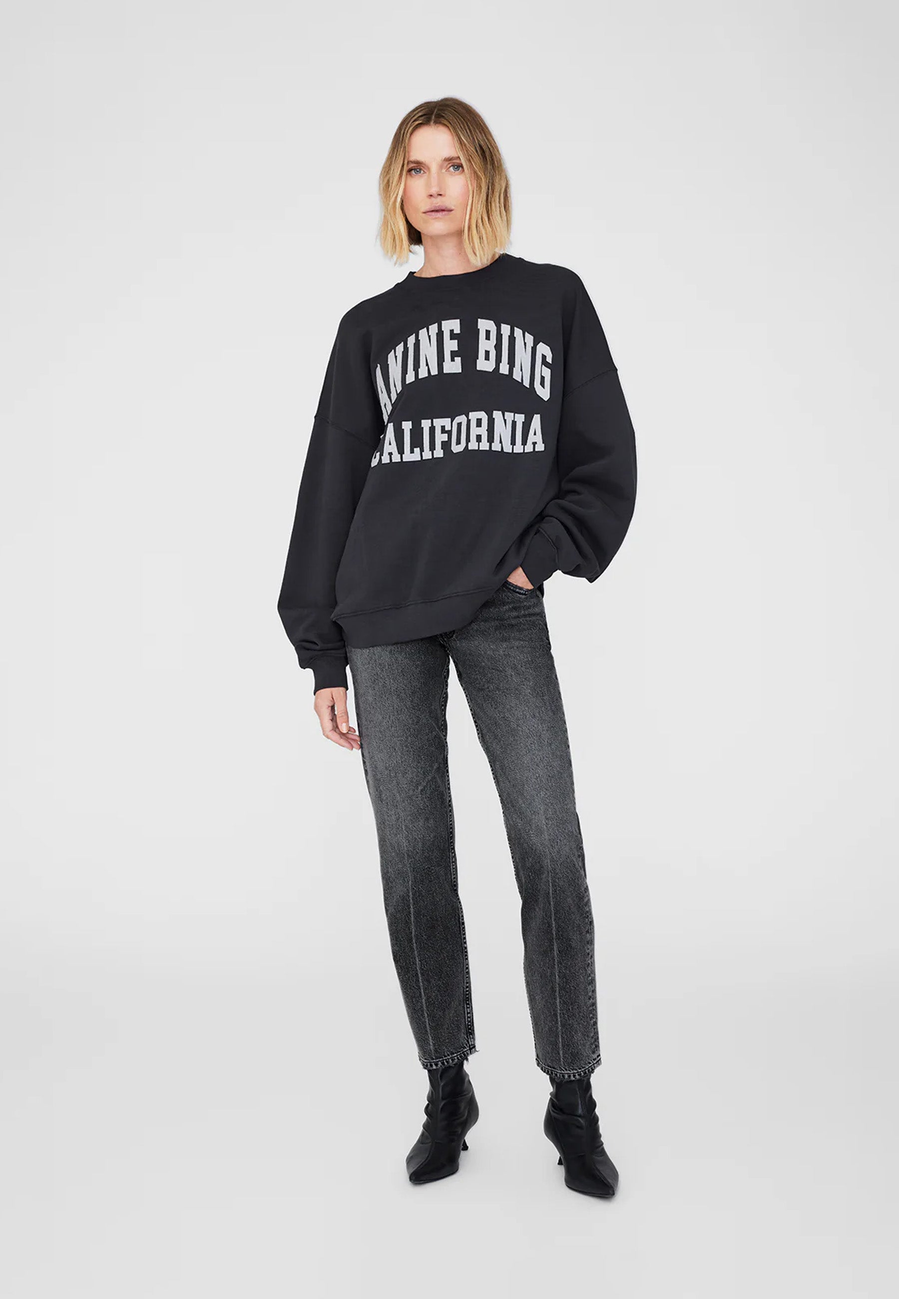 Miles Sweatshirt | Anine Bing Vintage Black