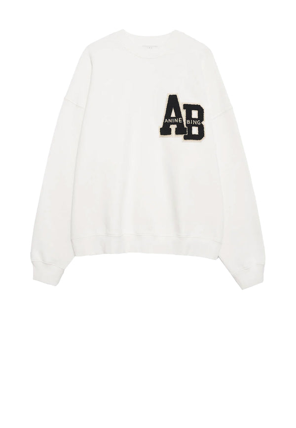 Miles  Sweatshirt | Letterman Off White