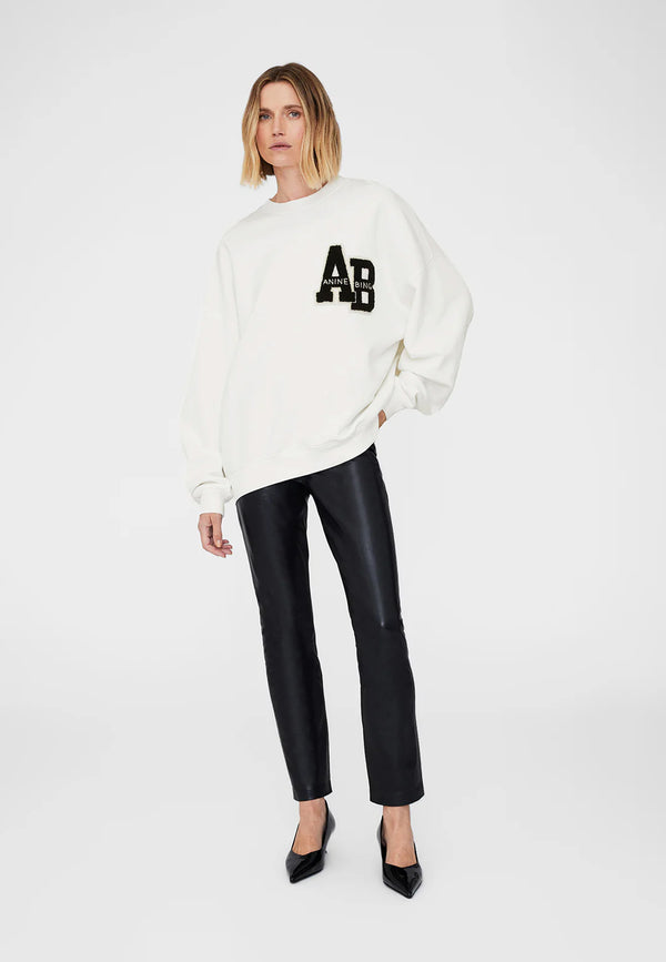 Miles  Sweatshirt | Letterman Off White