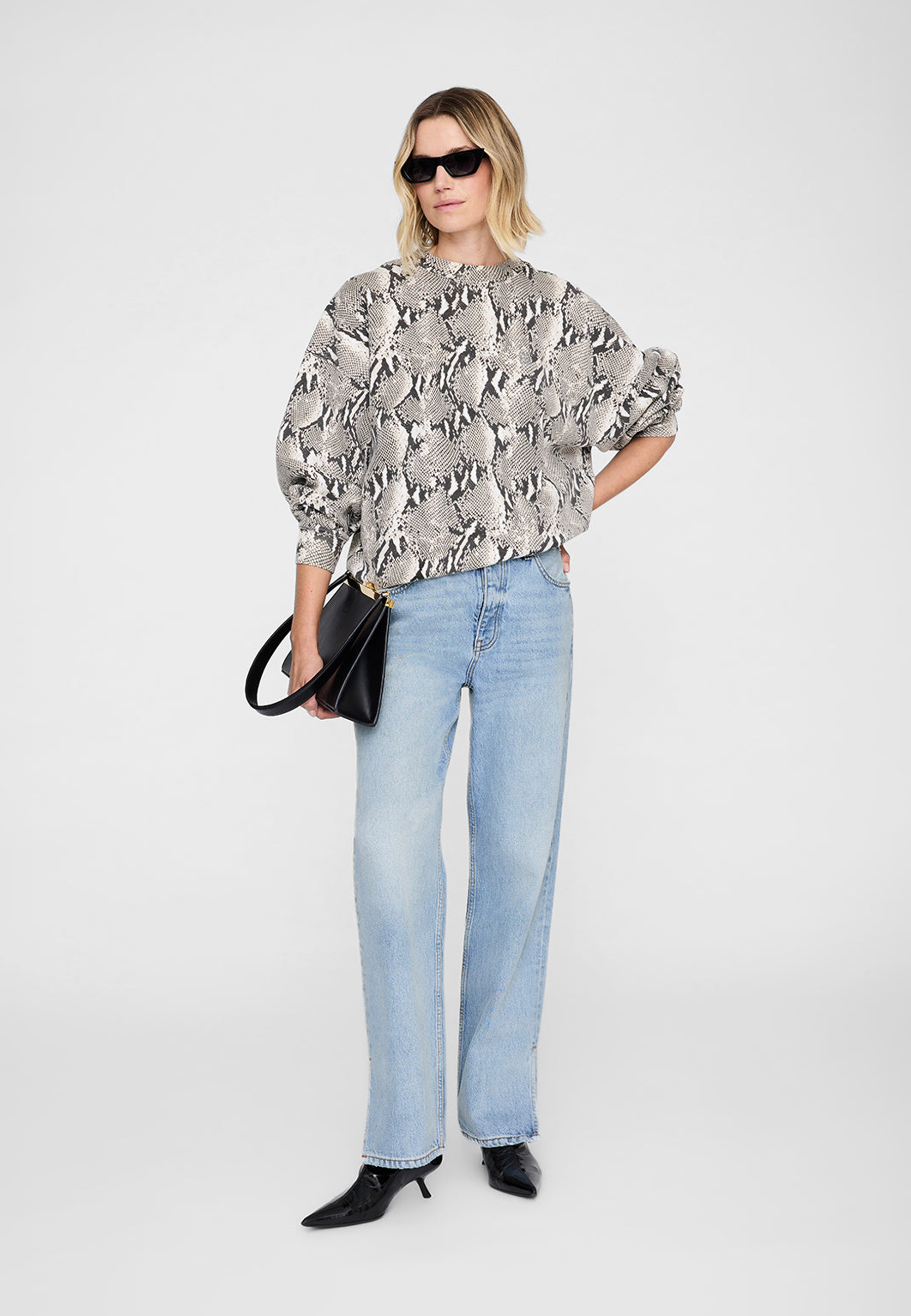 Miles Sweatshirt | Washed Python