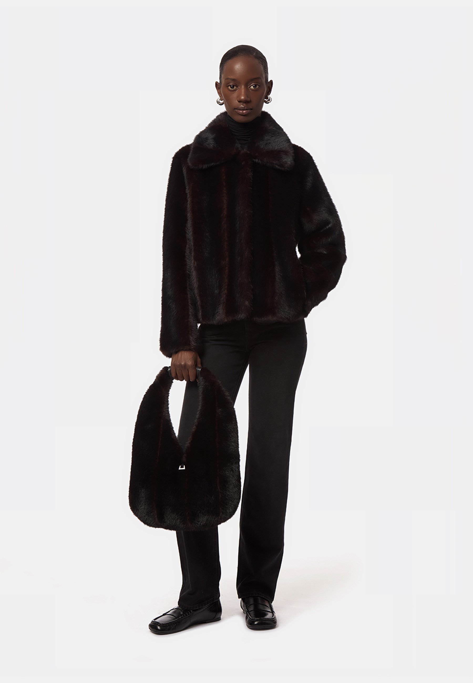 Colette Tasche | Noir Shaved Mink