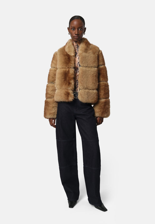 Sai Fake Fur Jacke | Blonde Mink
