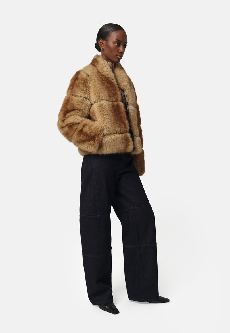 Sai Fake Fur Jacke | Blonde Mink