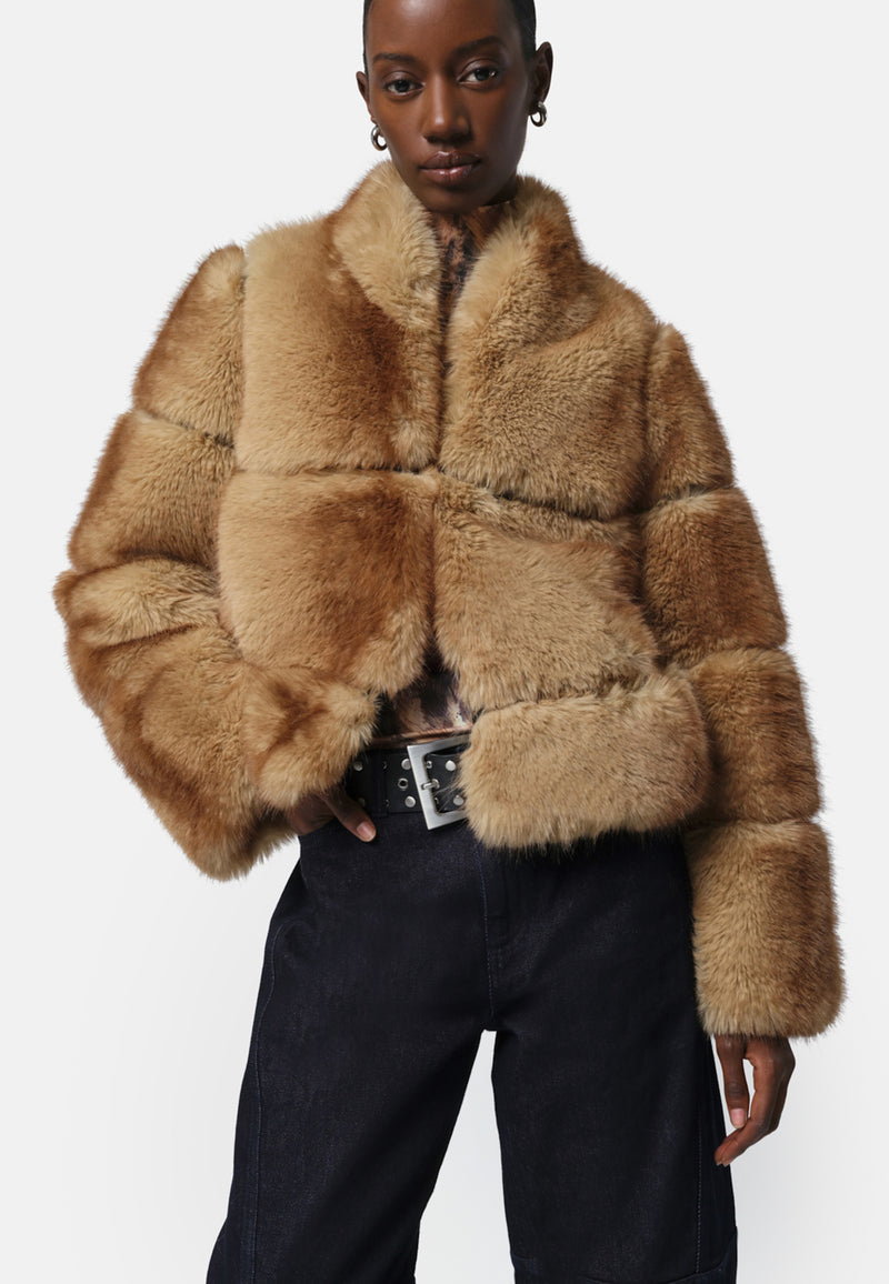 Sai Fake Fur Jacke | Blonde Mink
