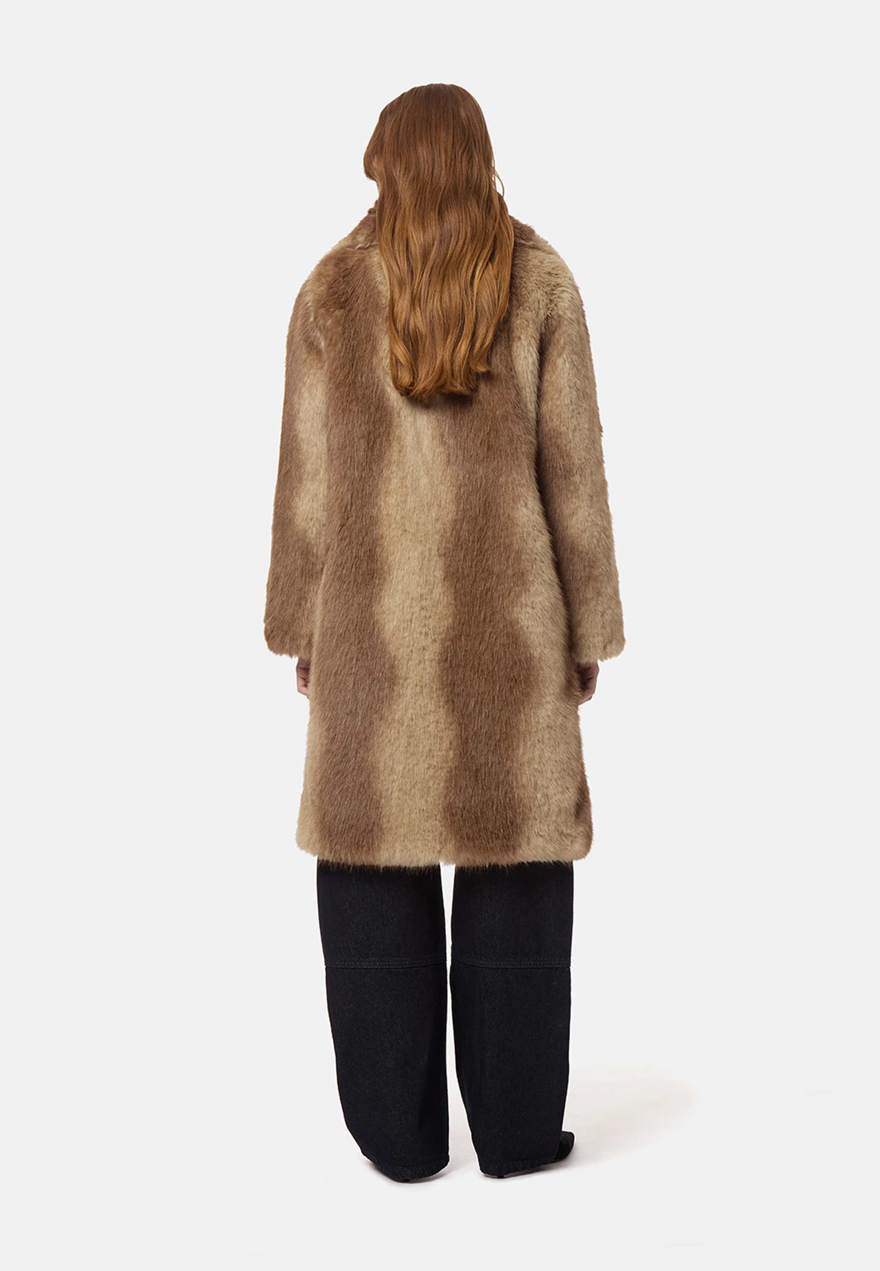 Steffi Faux Fur Mantel | Blonde Mink
