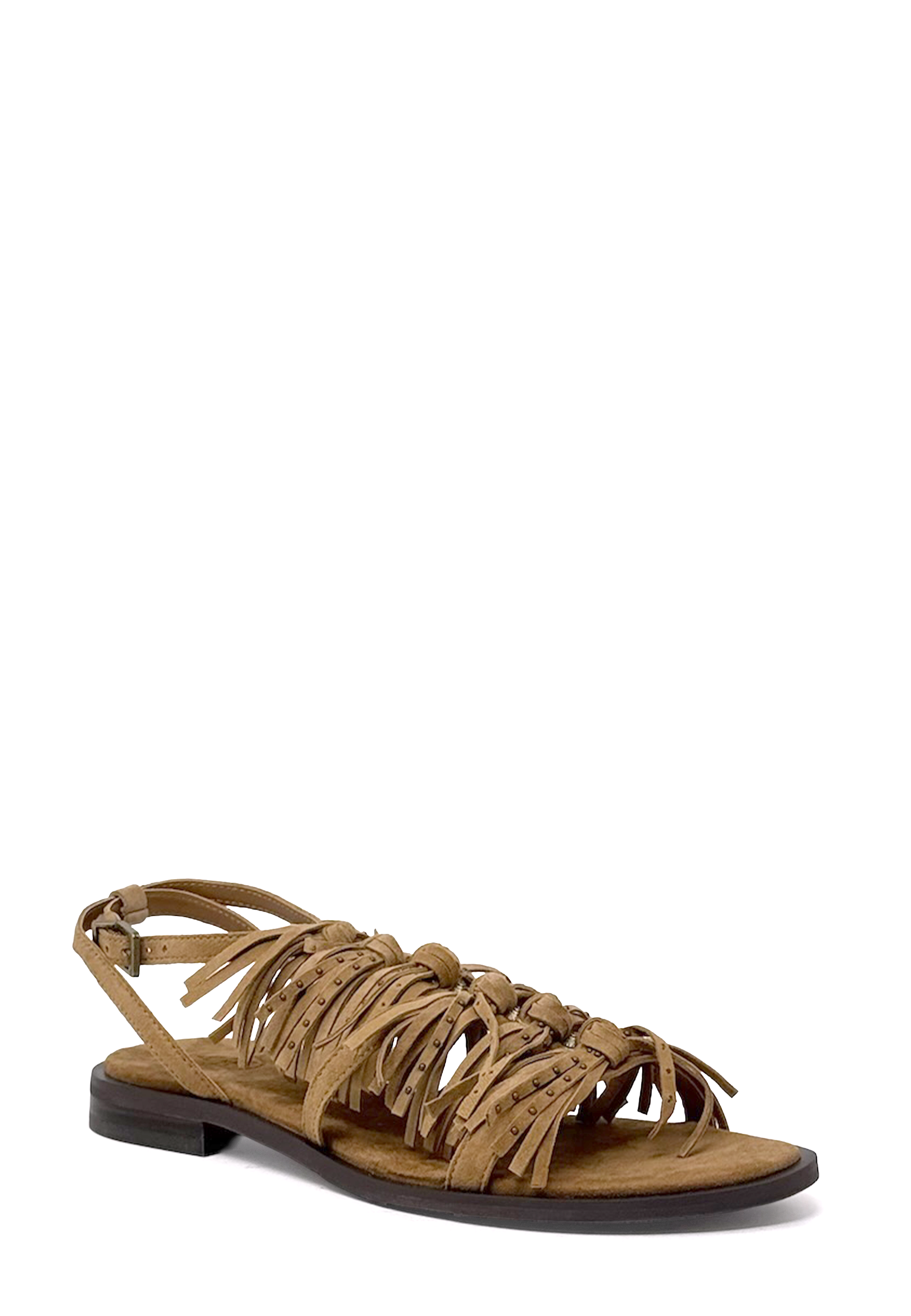 Panic Fringe Sandal | Moka