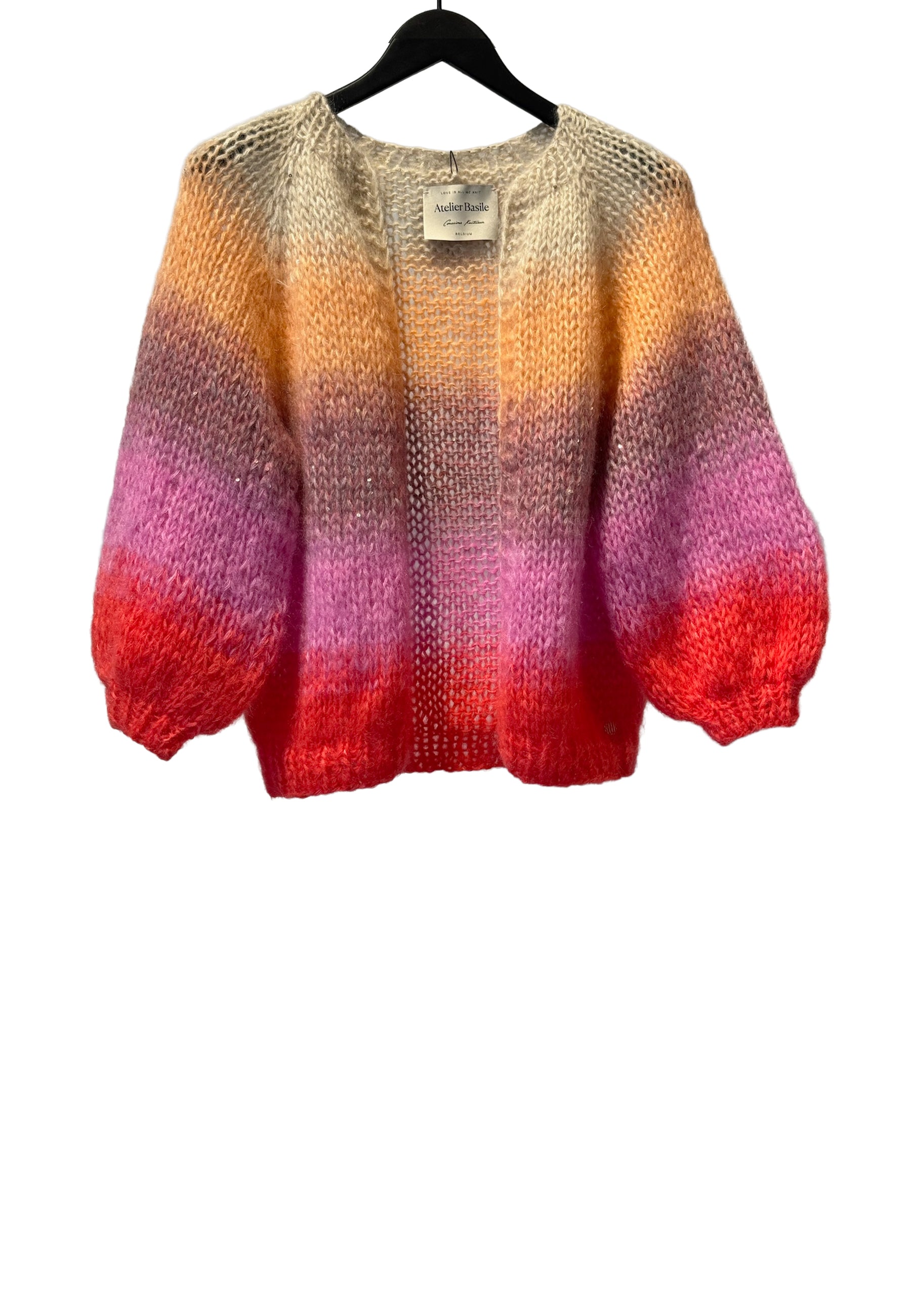 2603 Paulette Cardigan | Egg Peach Lipstick