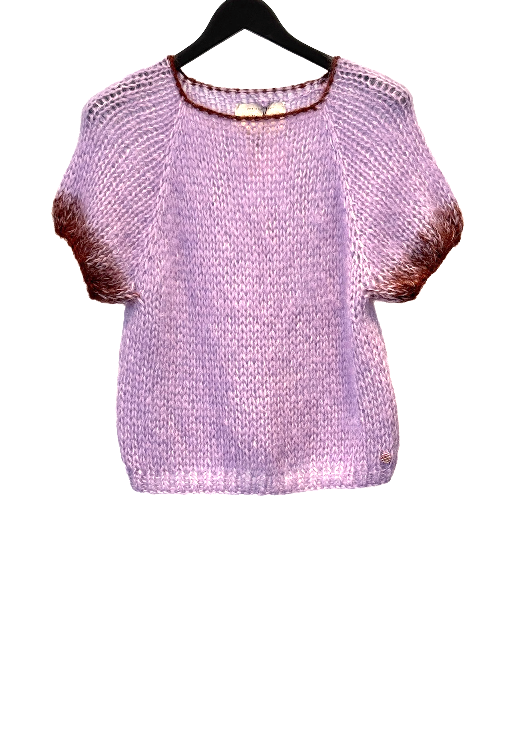 Poppy Kurzarm Pullover | Violet Mahagony