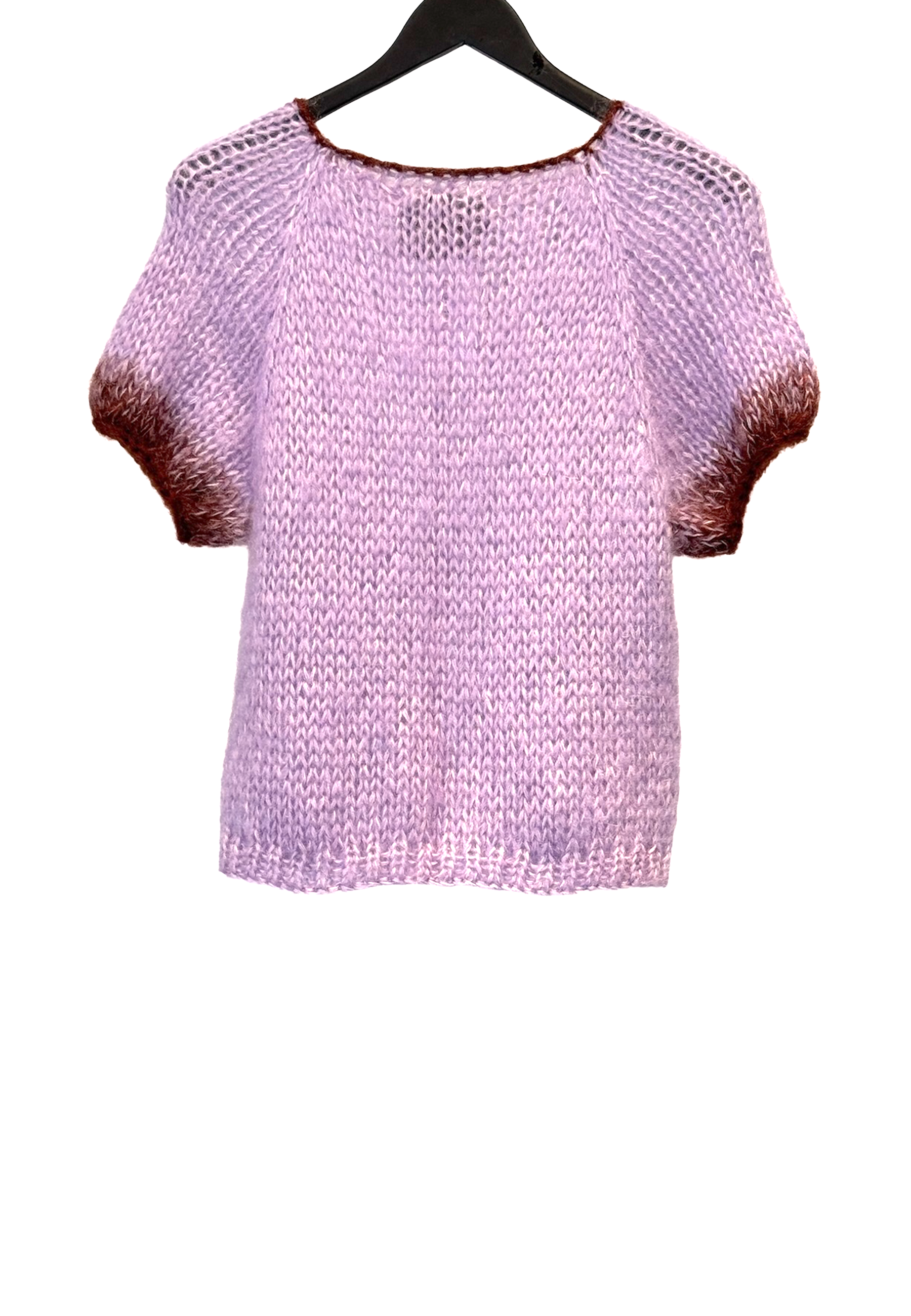 Poppy Kurzarm Pullover | Violet Mahagony