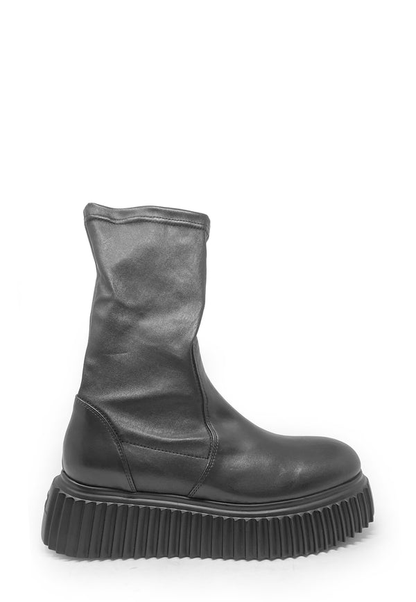 Milagros Boot | Nero Stretch