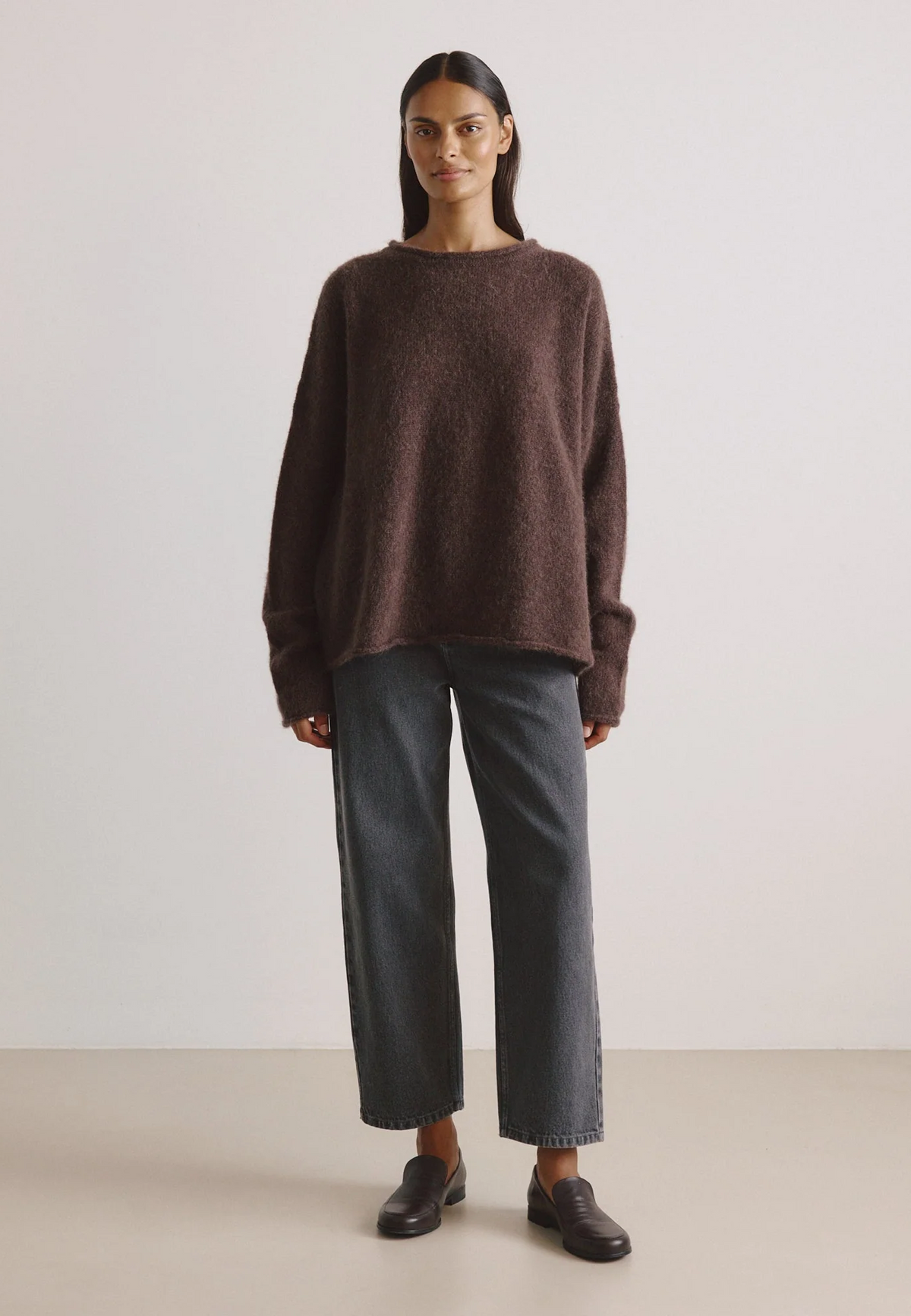 Helena Alpaka Pullover | Chocolate