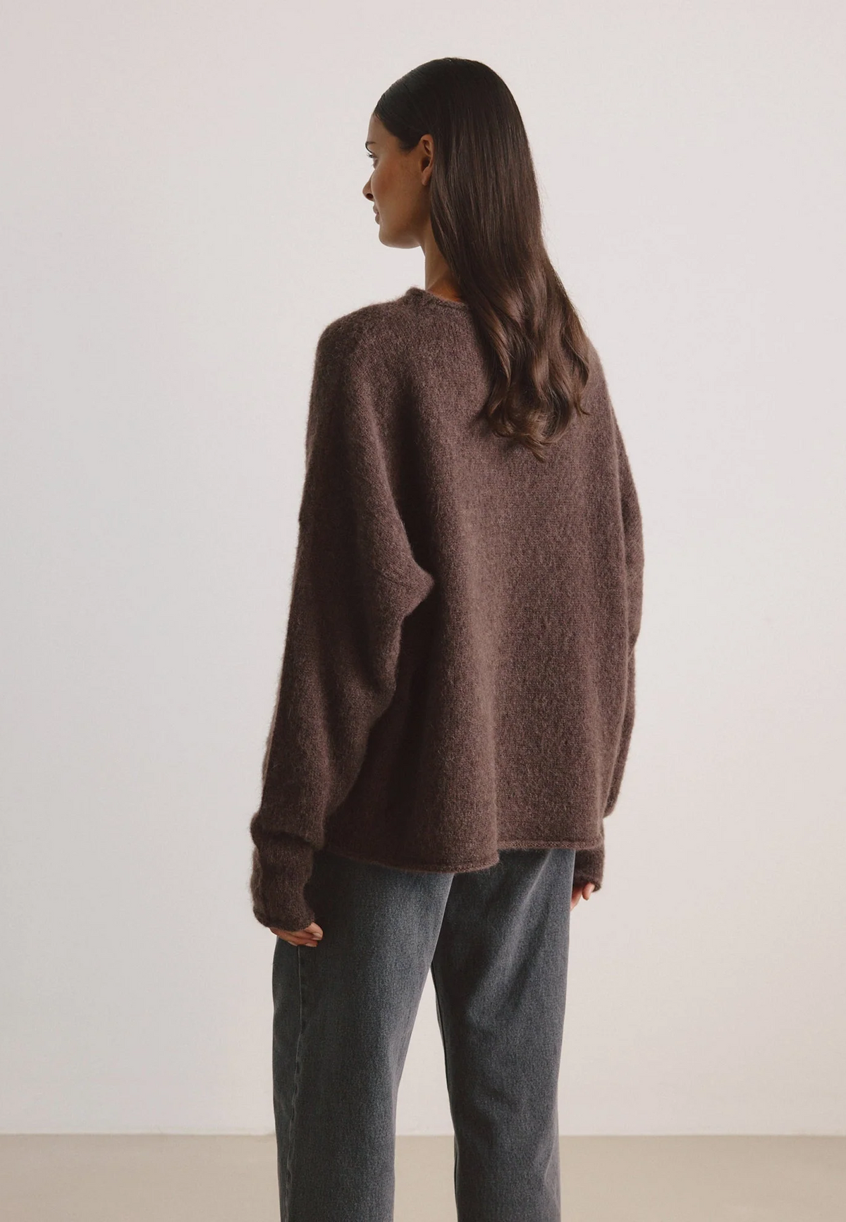 Helena Alpaka Pullover | Chocolate