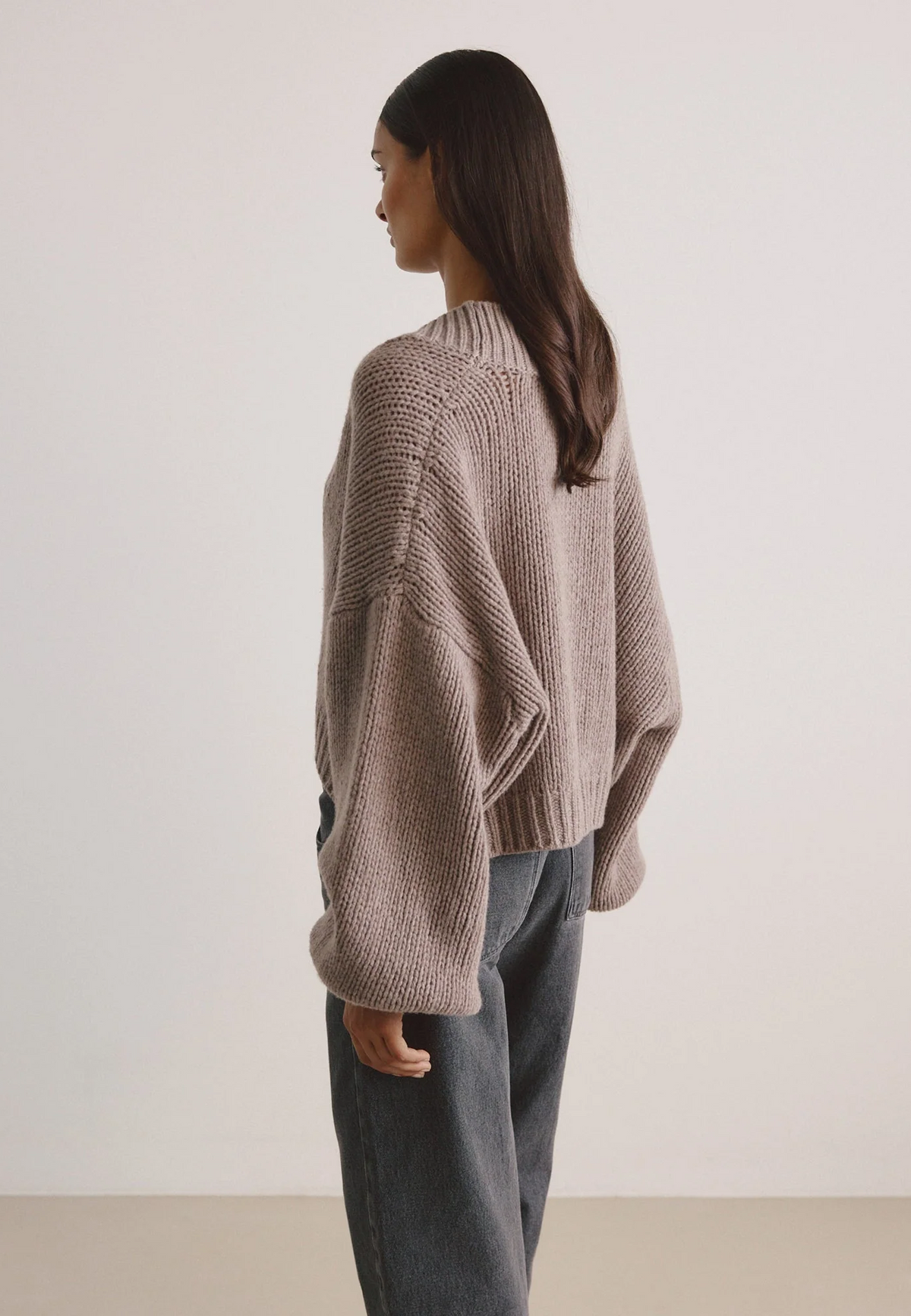 Milou Merino Pullover | Taupe