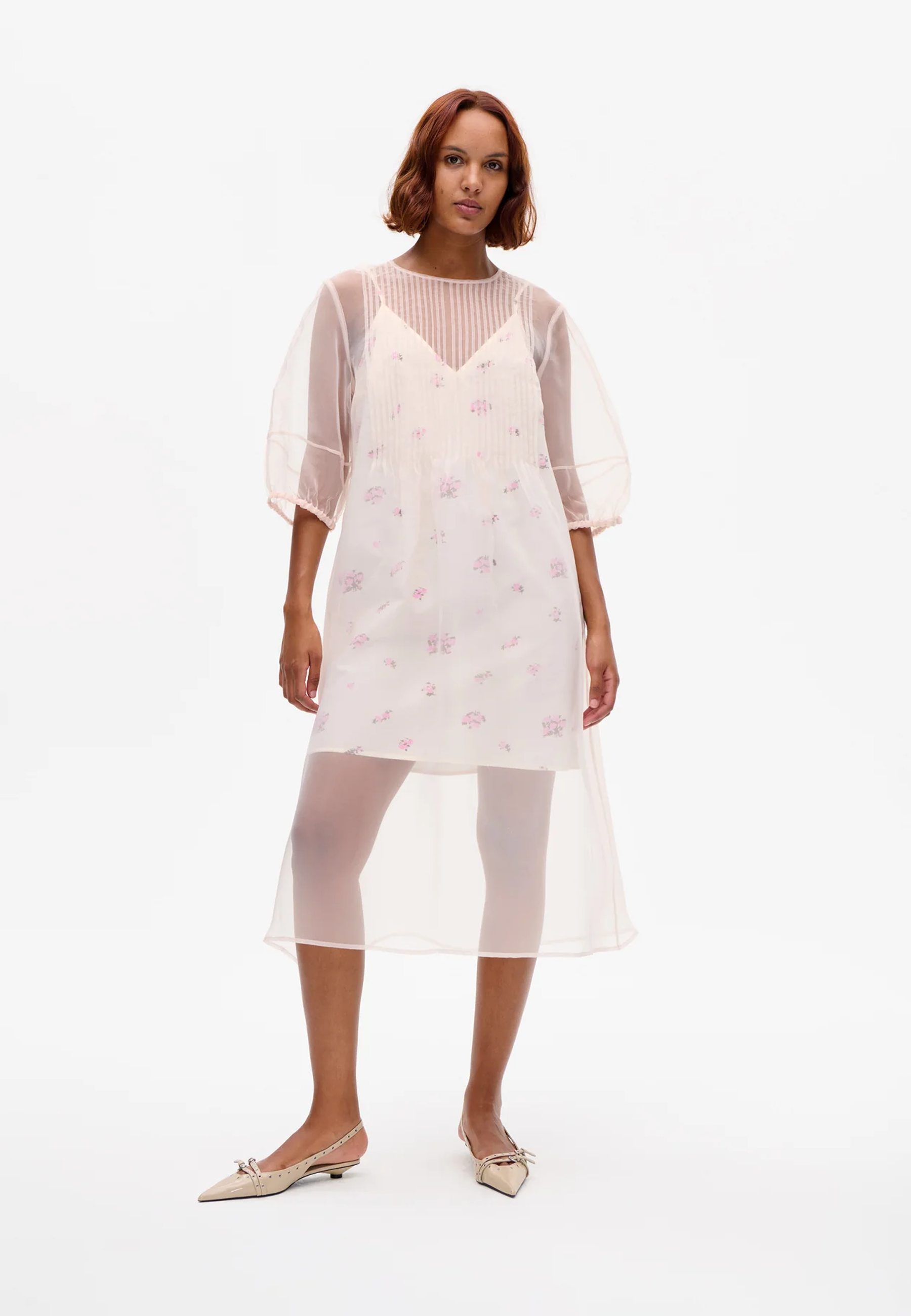 Abigaelle Midikleid | Fuchsia Pink Flow