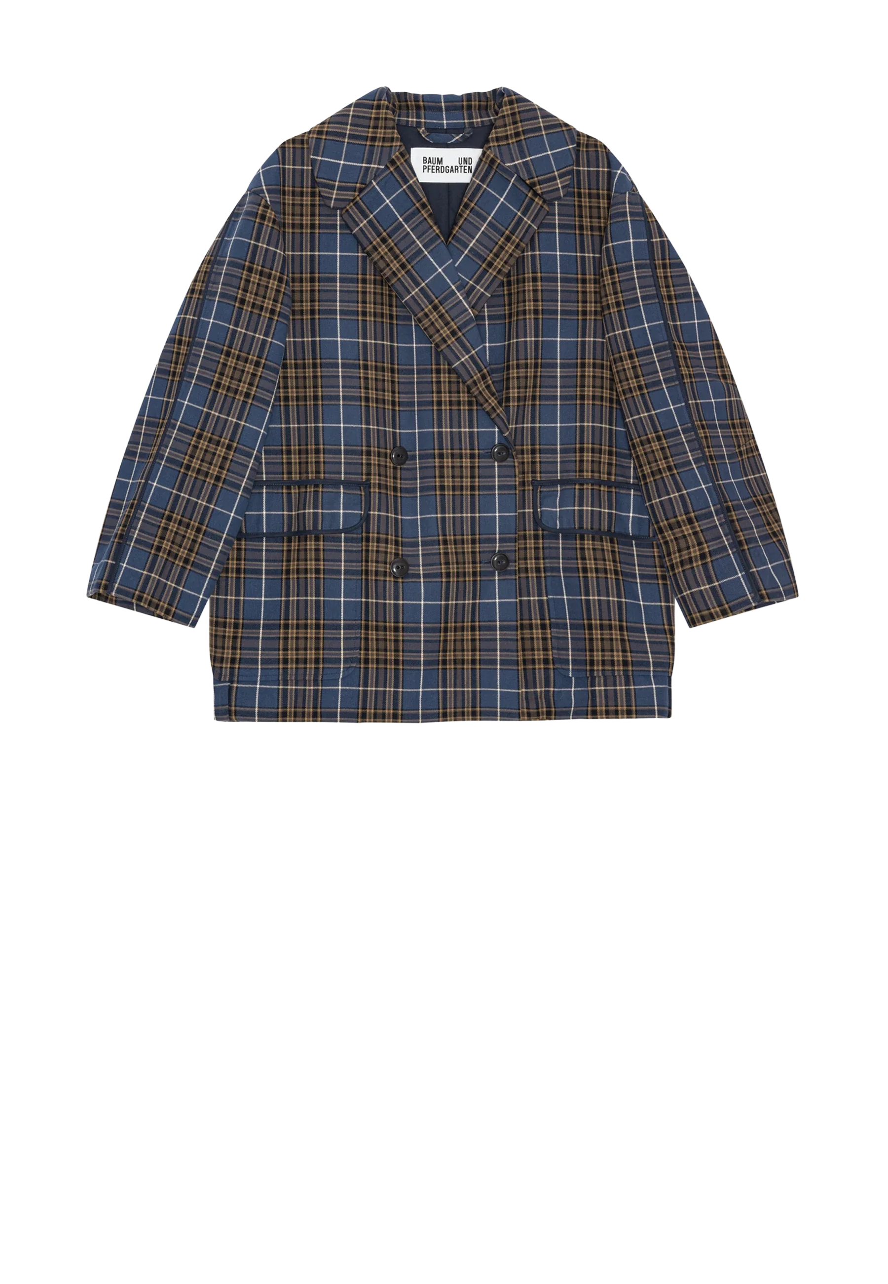 Baticia Oversized Blazer Jacke | Navy Check