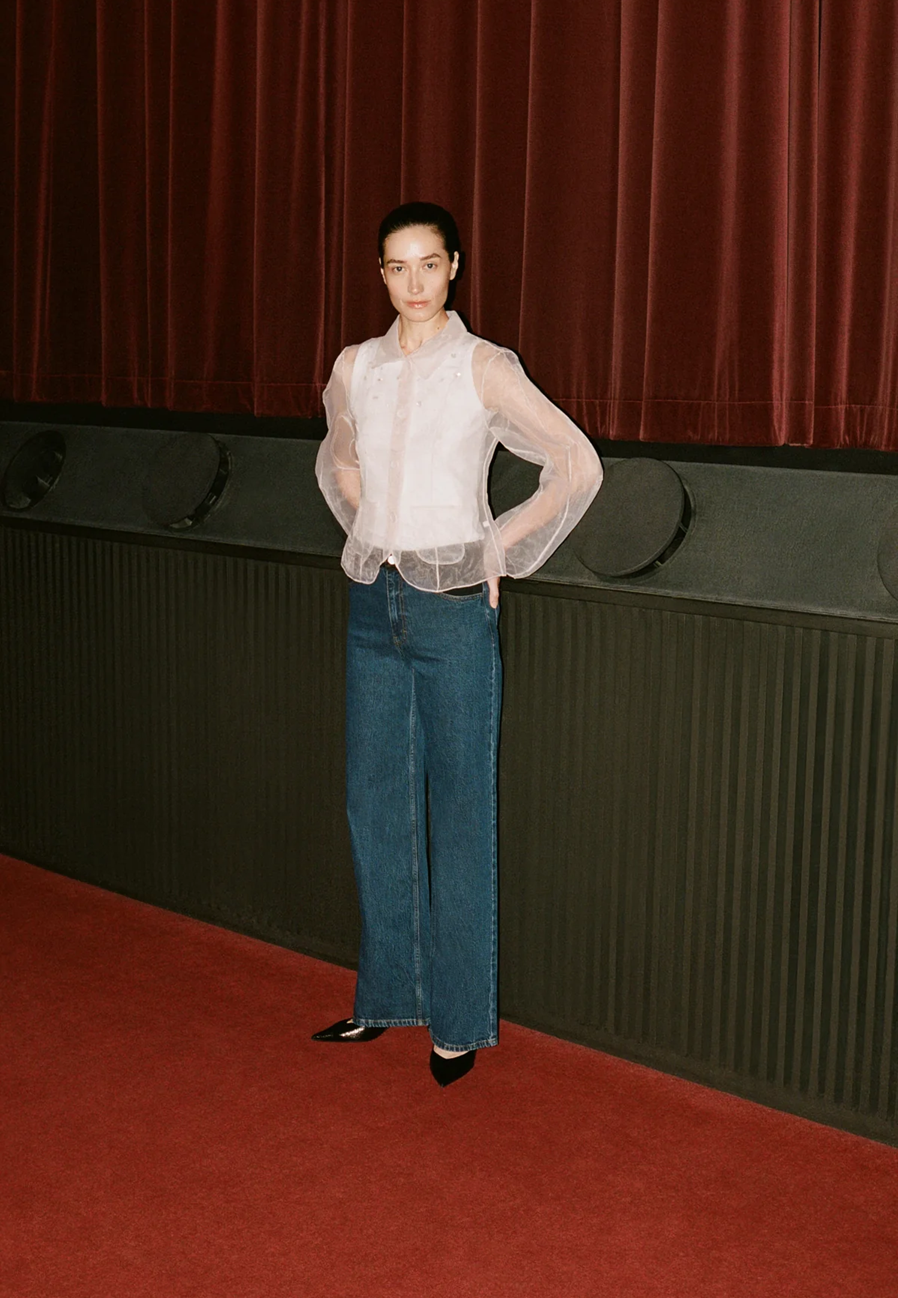 Belottie Transparente Bluse | Fuchsia Pink Flow