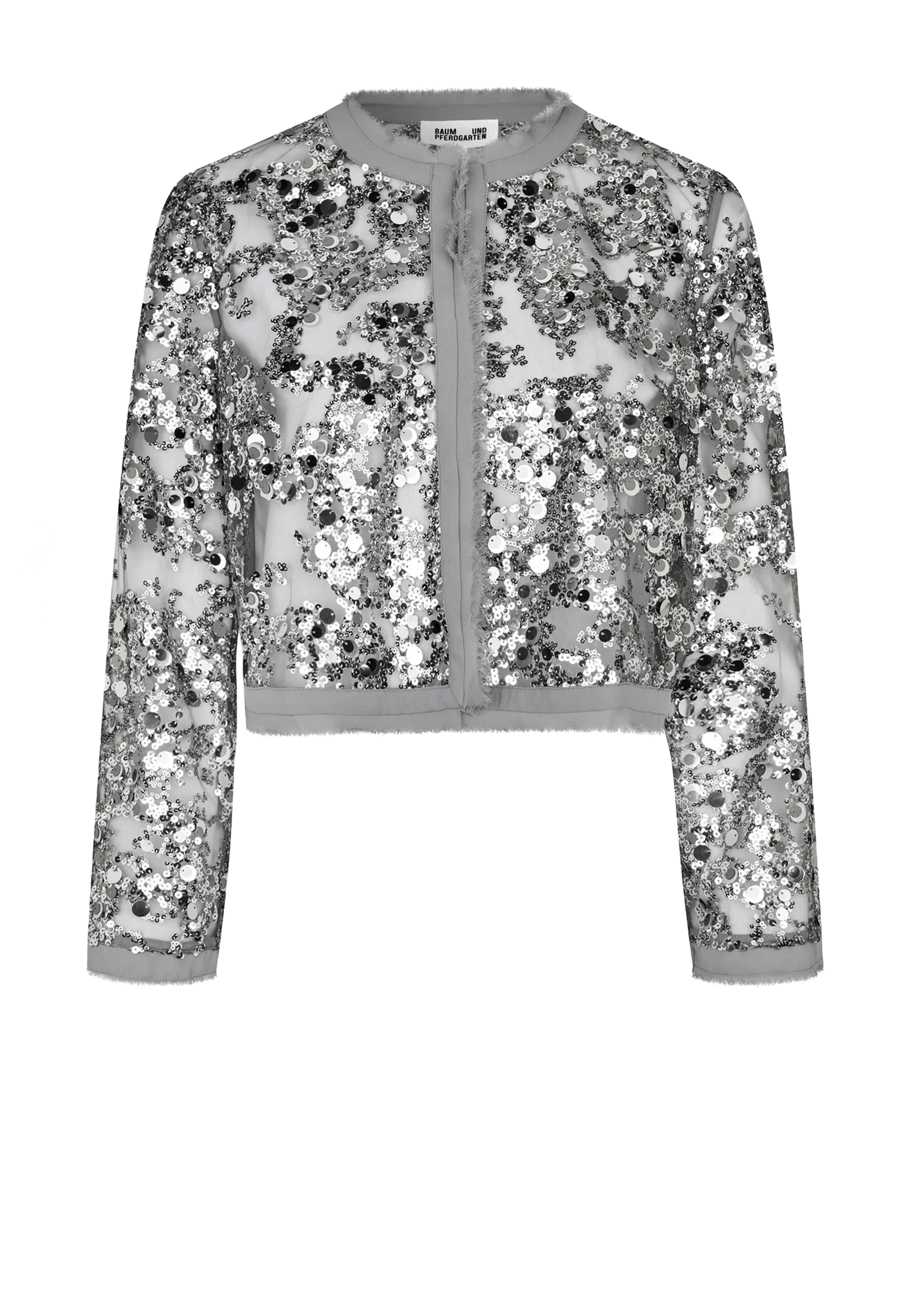 Bethina sequin jacket | Gray sequins